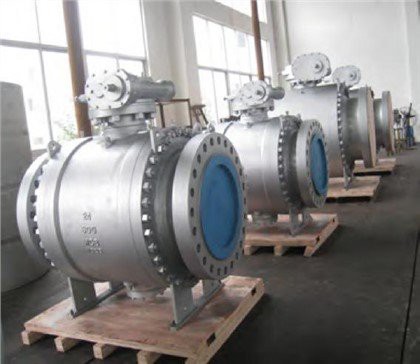 دریچه توپی نصب شده به Trunnion
